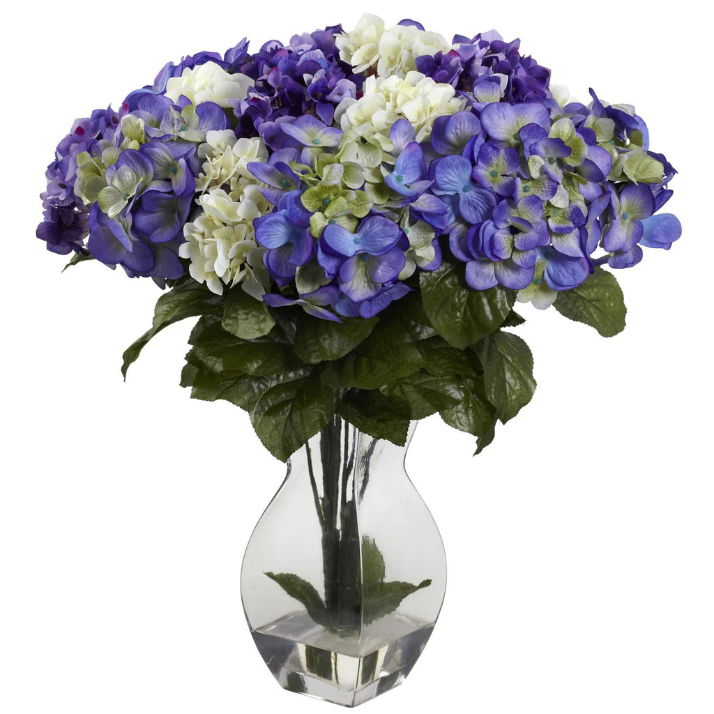 Mixed Hydrangea w-Vase