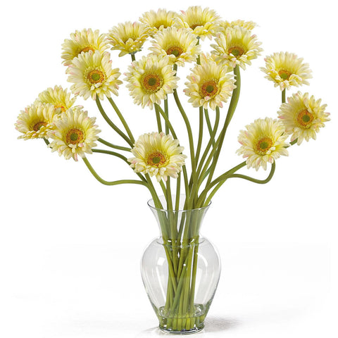 Gerber Daisy Liquid Illusion Silk Flower Arrangement