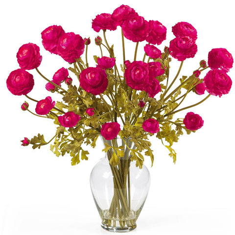 Ranunculus Liquid Illusion Silk Flower Arrangement