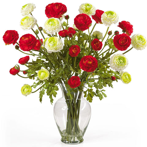 Ranunculus Liquid Illusion Silk Flower Arrangement