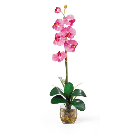 Single Phalaenopsis Liquid Illusion Silk Flower Arrangement