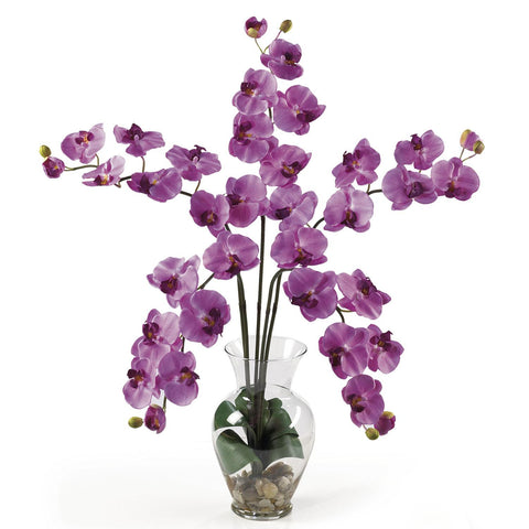 Phalaenopsis Liquid Illusion Silk Flower Arrangement