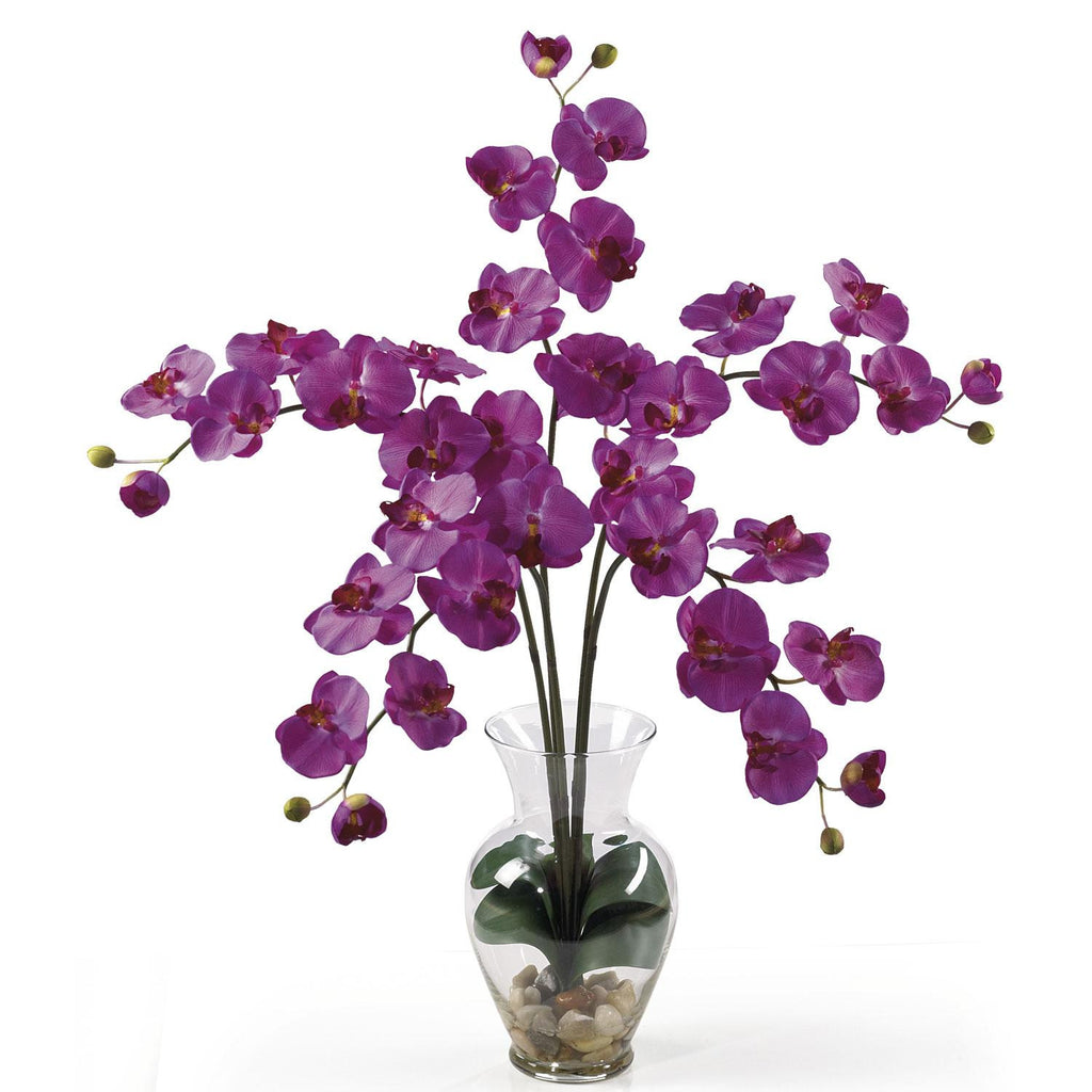 Phalaenopsis Liquid Illusion Silk Flower Arrangement