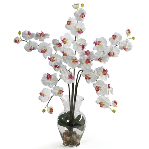 Phalaenopsis Liquid Illusion Silk Flower Arrangement