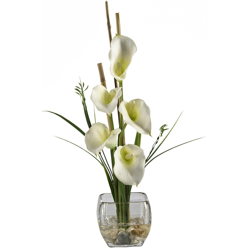 Calla Lilly Liquid Illusion Silk Flower Arrangement