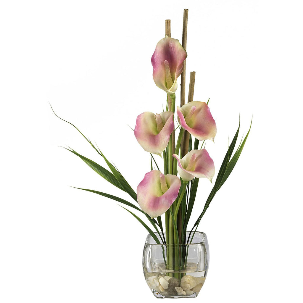 Calla Lilly Liquid Illusion Silk Flower Arrangement