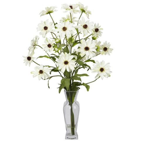 Cosmos w-Vase Silk Flower Arrangement