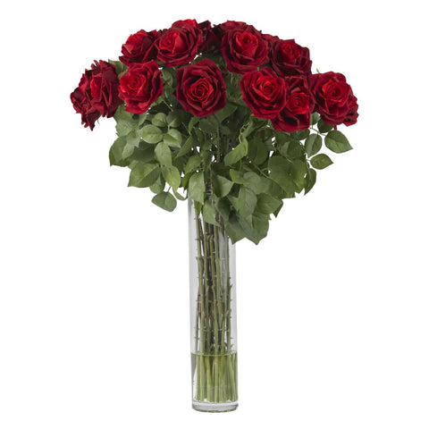 Large Rose Silk Flower Arrangement