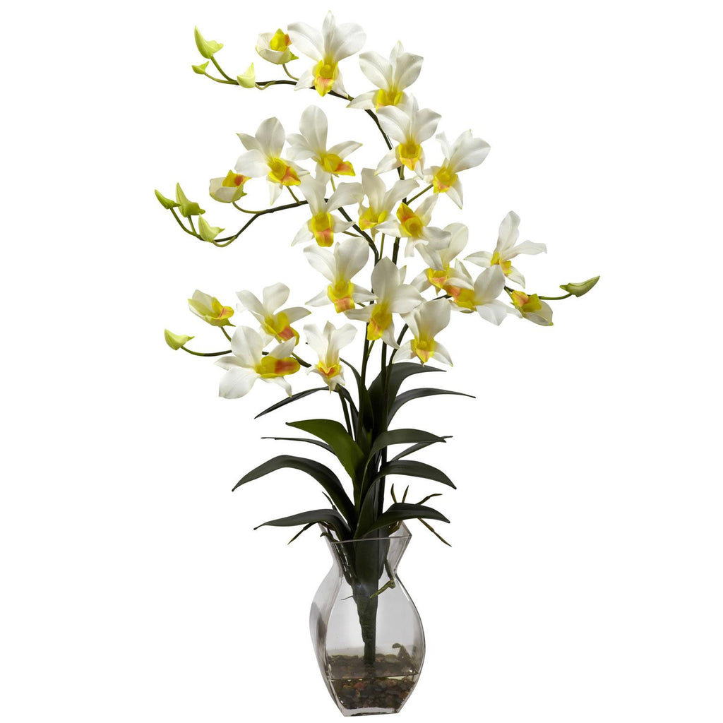 Dendrobium Orchid w-Vase Arrangement