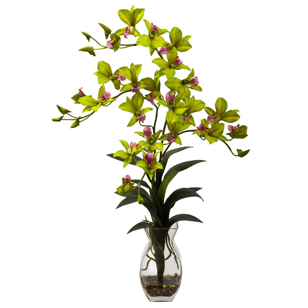 Dendrobium Orchid w-Vase Arrangement