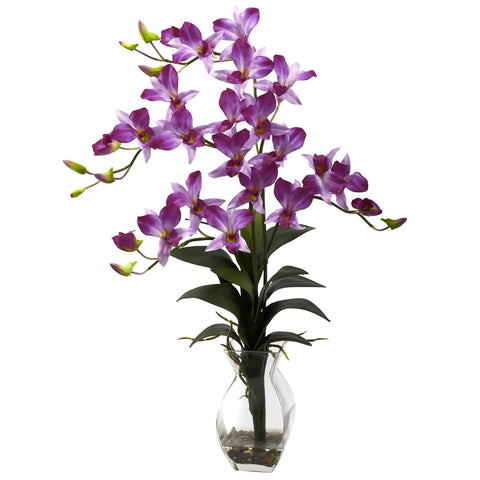 Dendrobium Orchid w-Vase Arrangement