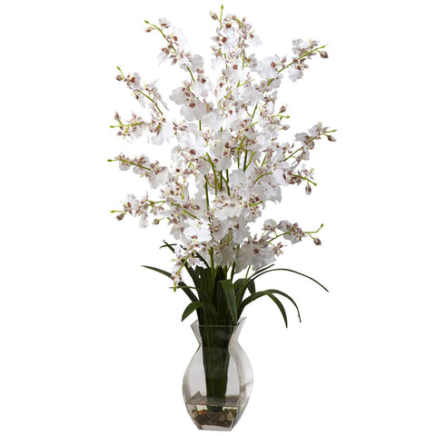 Dancing Lady Orchid w-Vase Arrangement