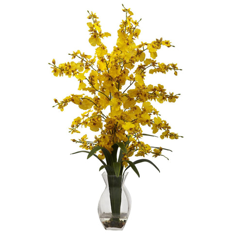 Dancing Lady Orchid w-Vase Arrangement