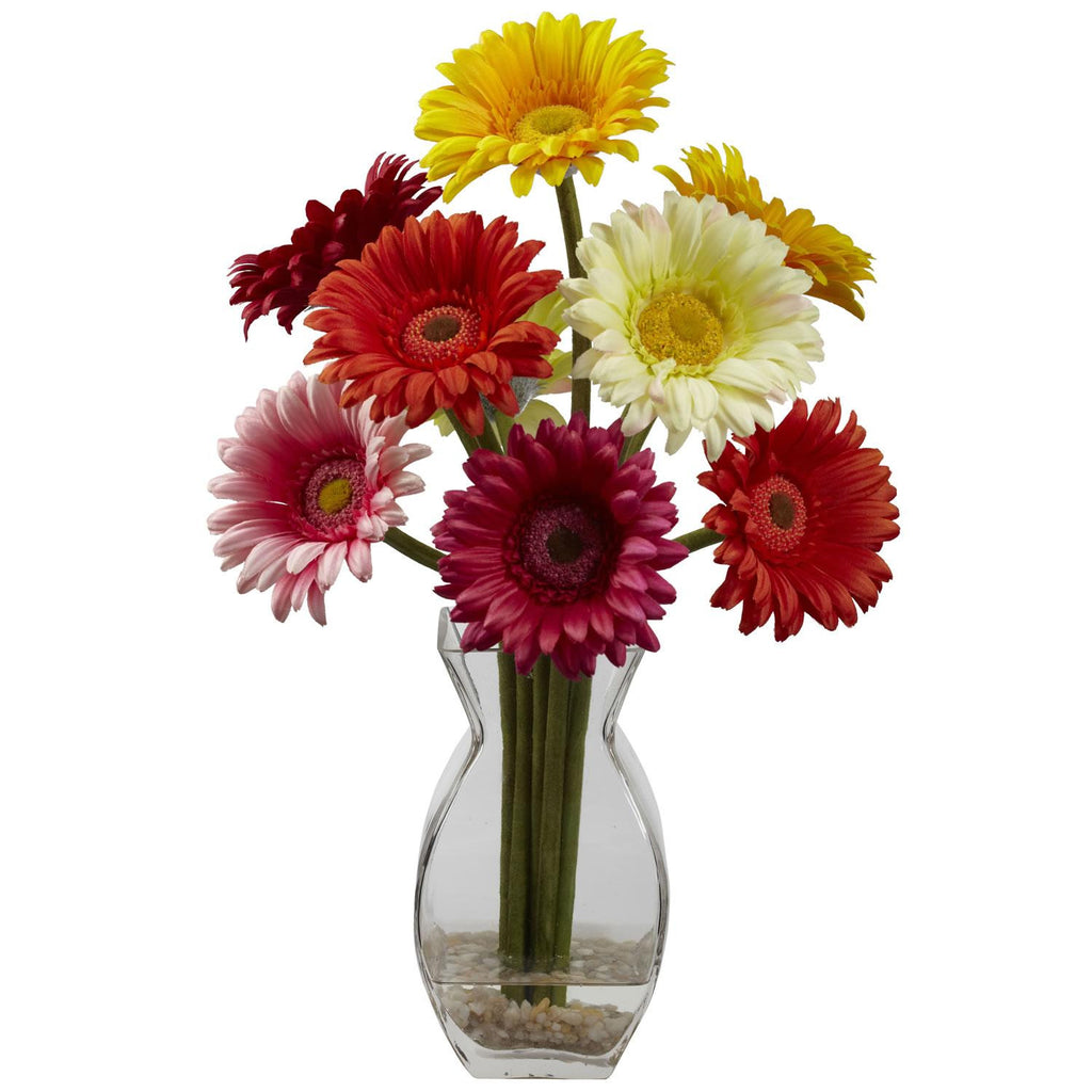 Gerber Daisy w-Vase Arrangement