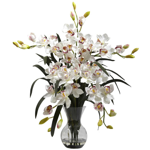 Large Cymbidium w-Vase Arrangement