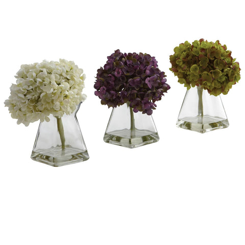 Hydrangea w-Vase (Set of 3)