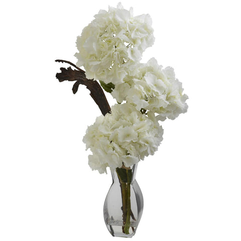 Triple Hydrangea w-Vase