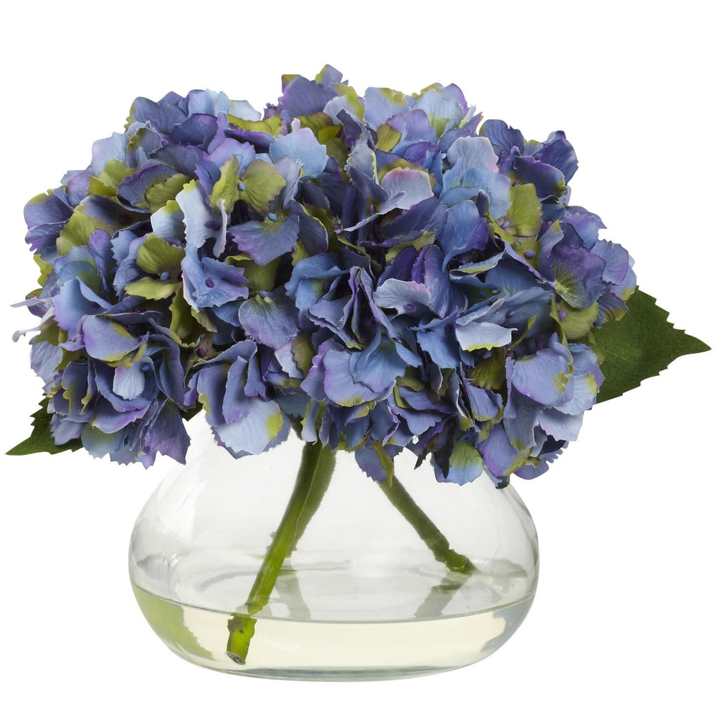 Blooming Hydrangea w-Vase