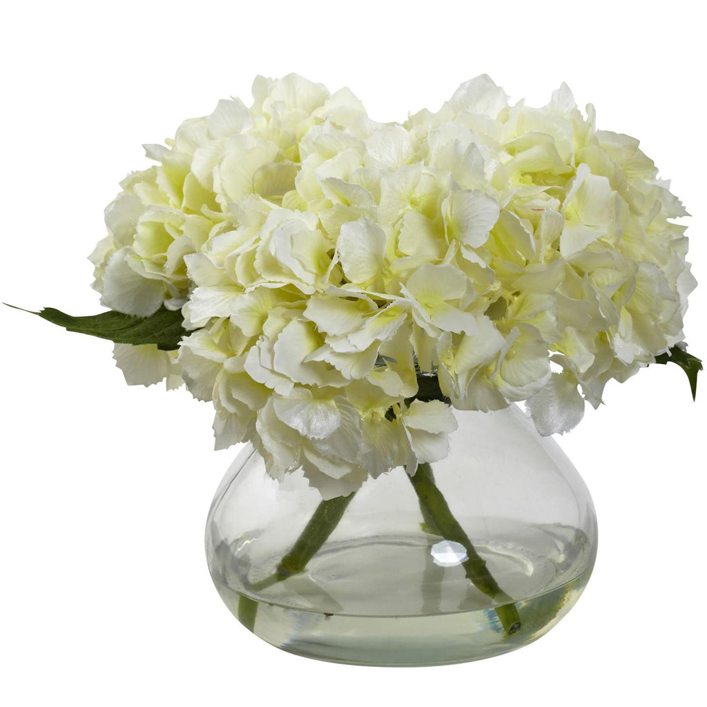 Blooming Hydrangea w-Vase