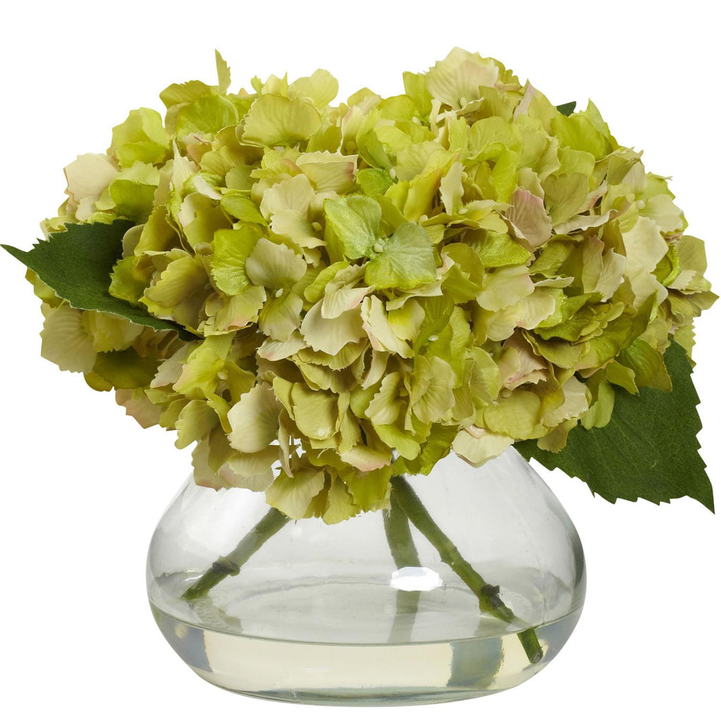 Blooming Hydrangea w-Vase