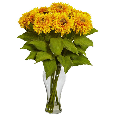 Sunflower Arrangement w-Vase