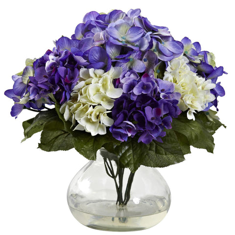 Mixed Hydrangea w-Vase