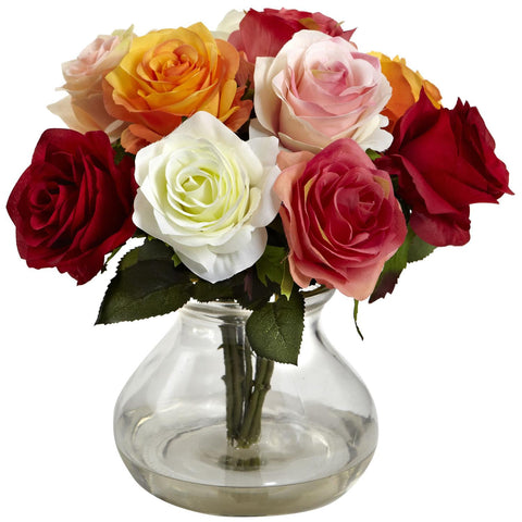 Rose Arrangement w-Vase