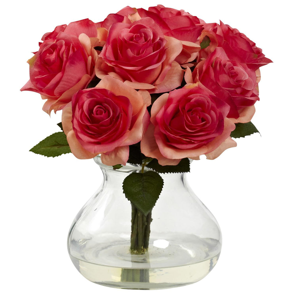 Rose Arrangement w-Vase