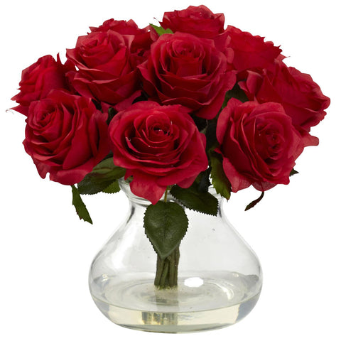 Rose Arrangement w-Vase