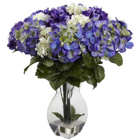 Mixed Hydrangea w-Vase