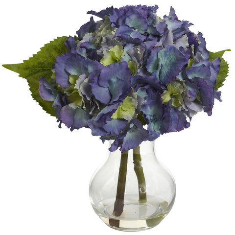 Blooming Hydrangea w-Vase Arrangement