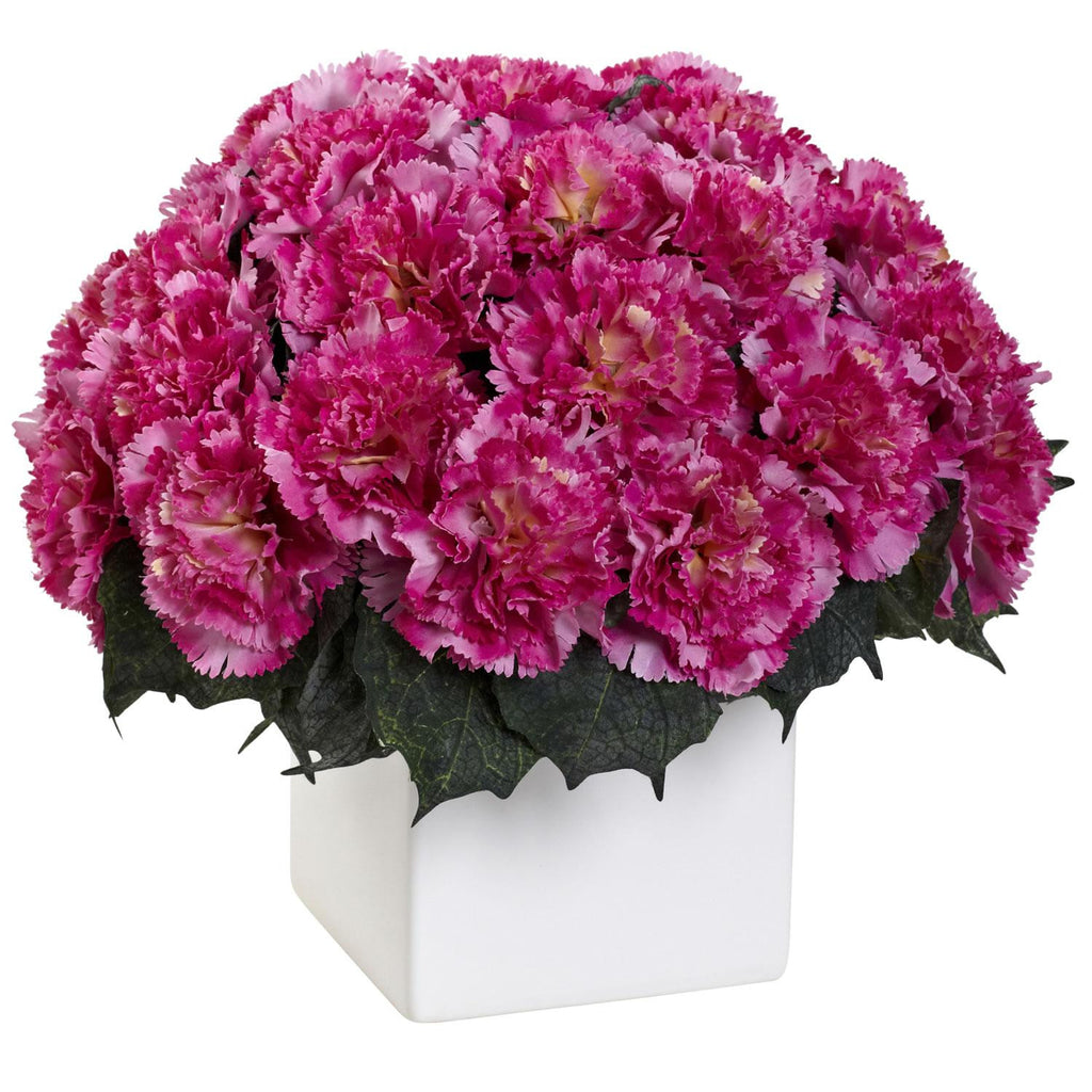 Carnation Arrangement w-Vase