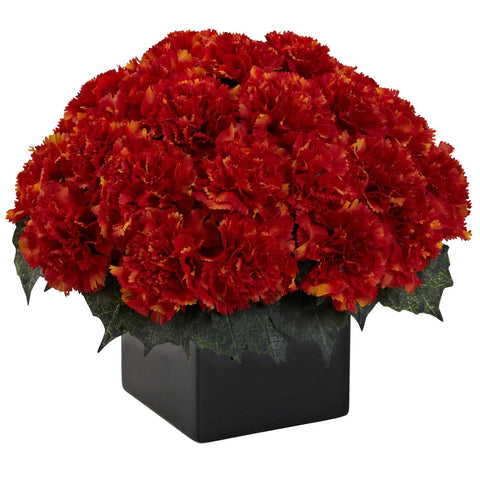 Carnation Arrangement w-Vase