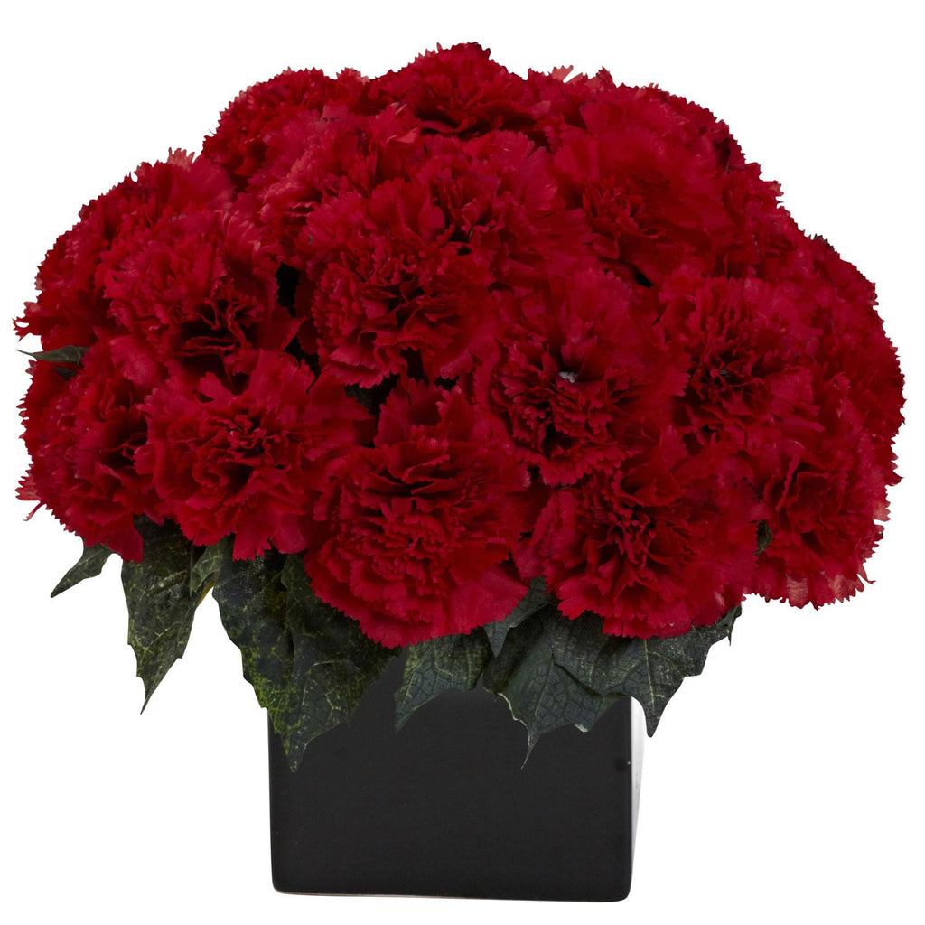 Carnation Arrangement w-Vase