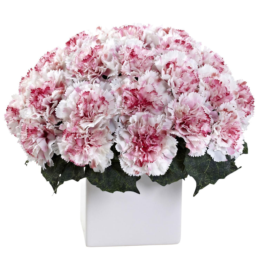 Carnation Arrangement w-Vase