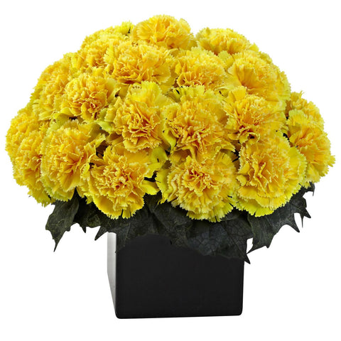 Carnation Arrangement w-Vase