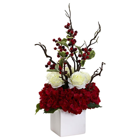 Holiday Cheers Arrangement w-Vase