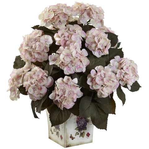 Hydrangea w-Large Floral Planter