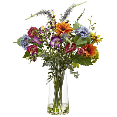 Spring Garden Floral w-Vase