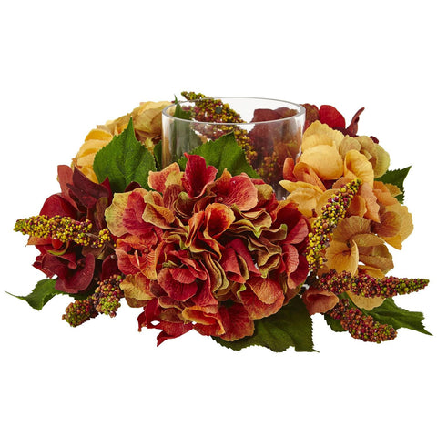 Autumn Hydrangea Berry Candelabrum