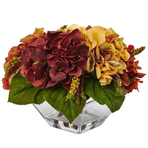 Autumn Hydrangea Berry w-Vase