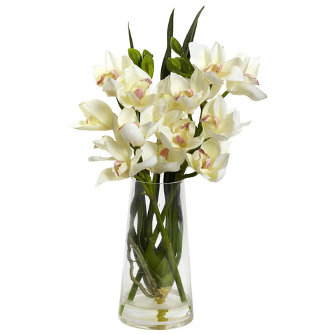 Cymbidium Orchid w-Vase