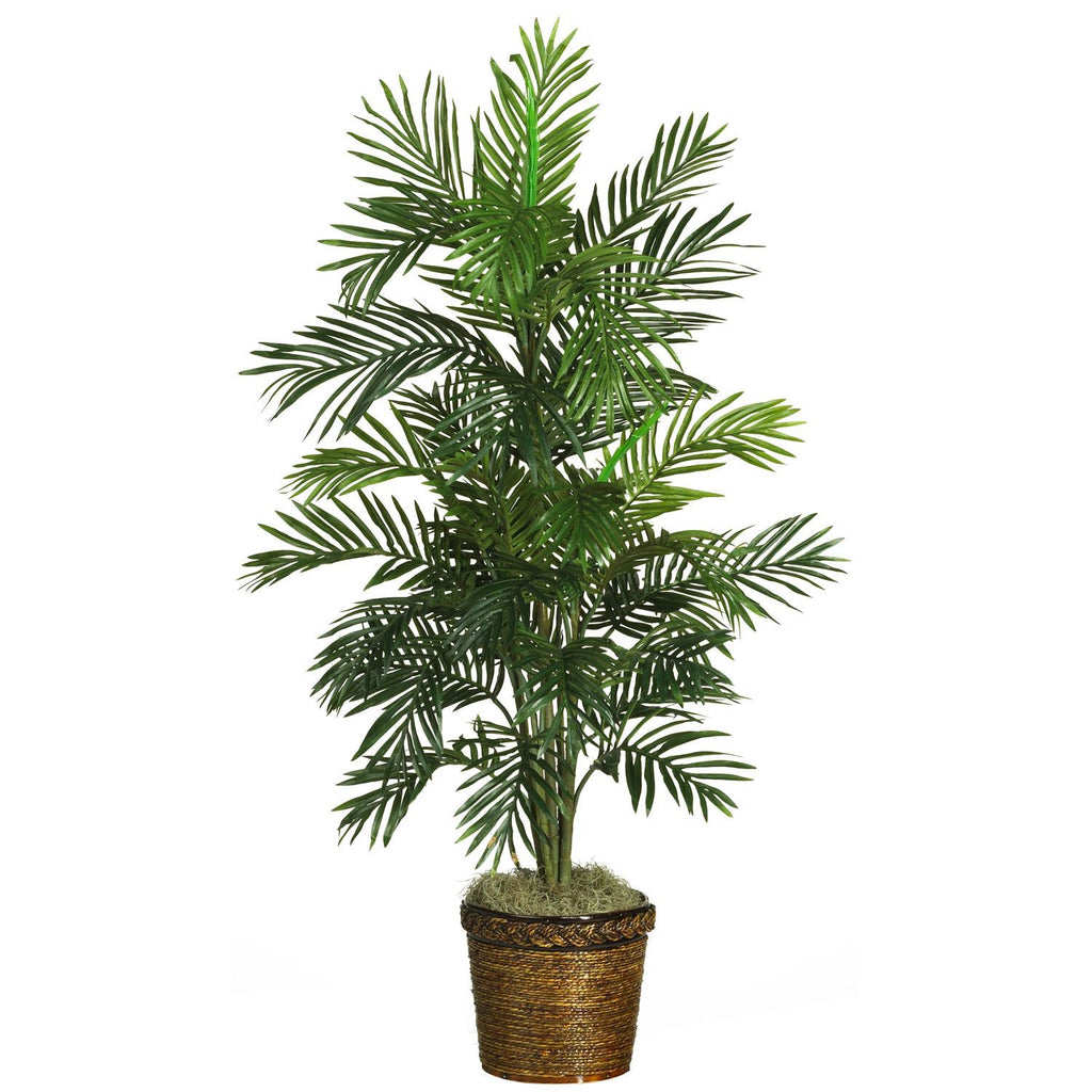 56" Areca Palm Silk Tree w-Basket