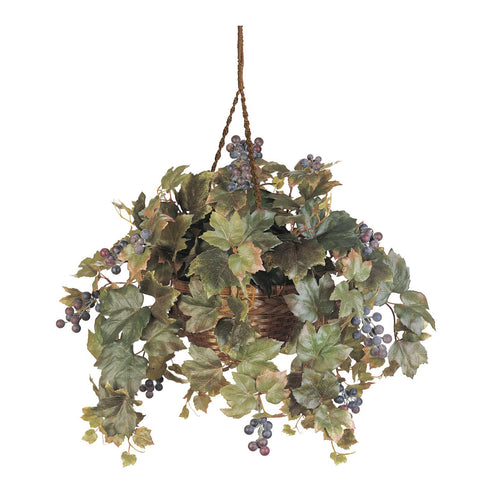 Grape Leaf Hanging Basket Silk Plant