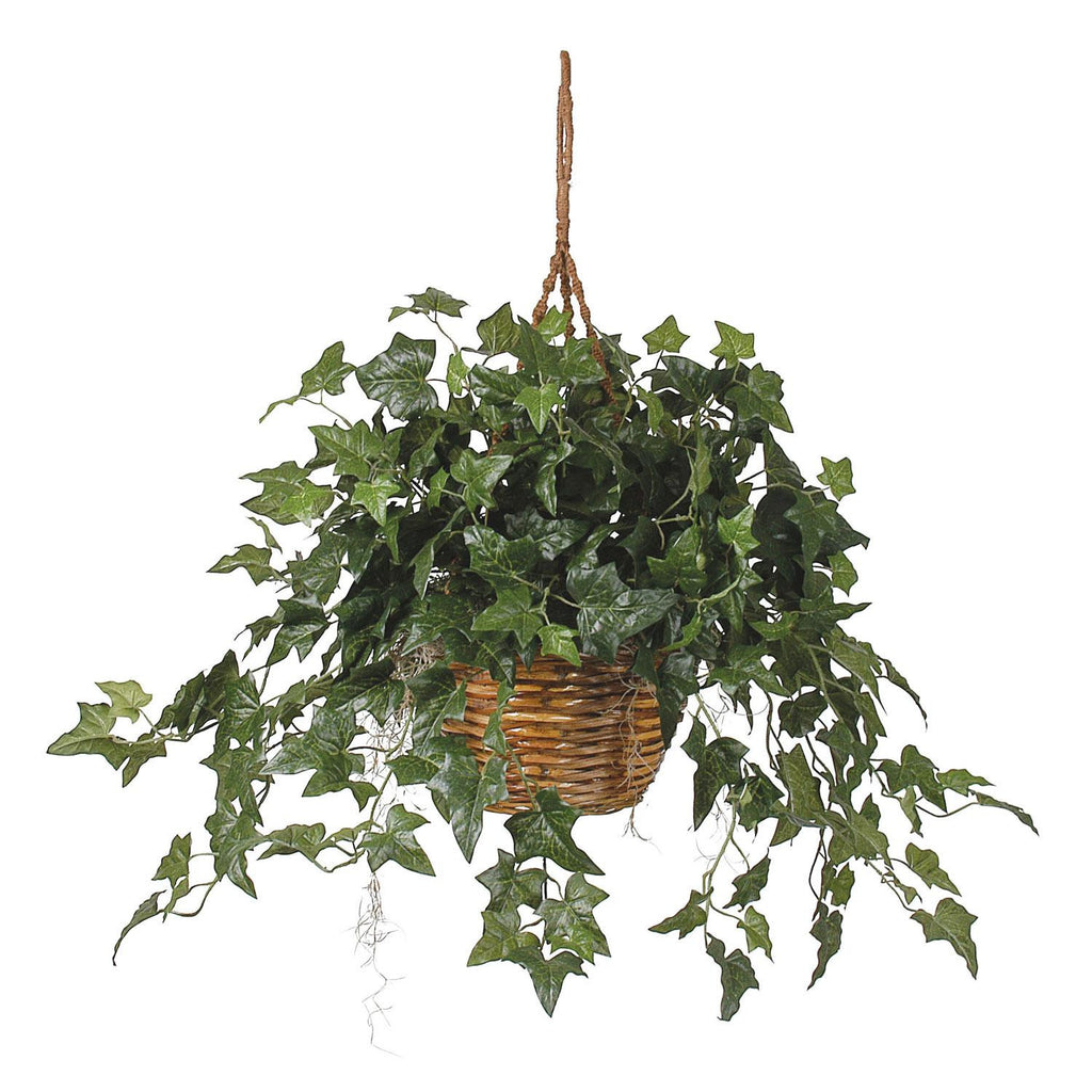 English Ivy Hanging Basket Silk Plant