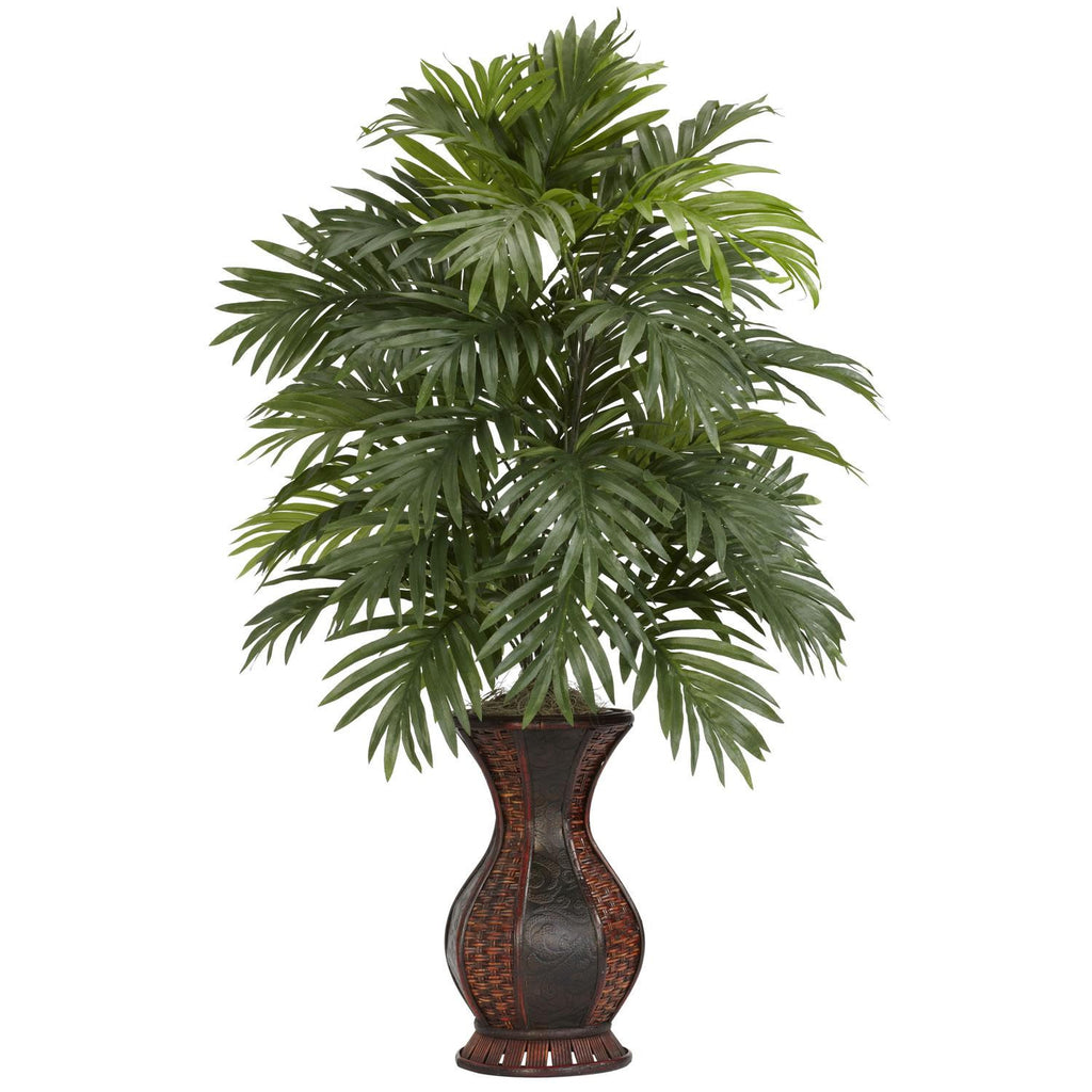 Areca Palm w-Urn Silk Plant