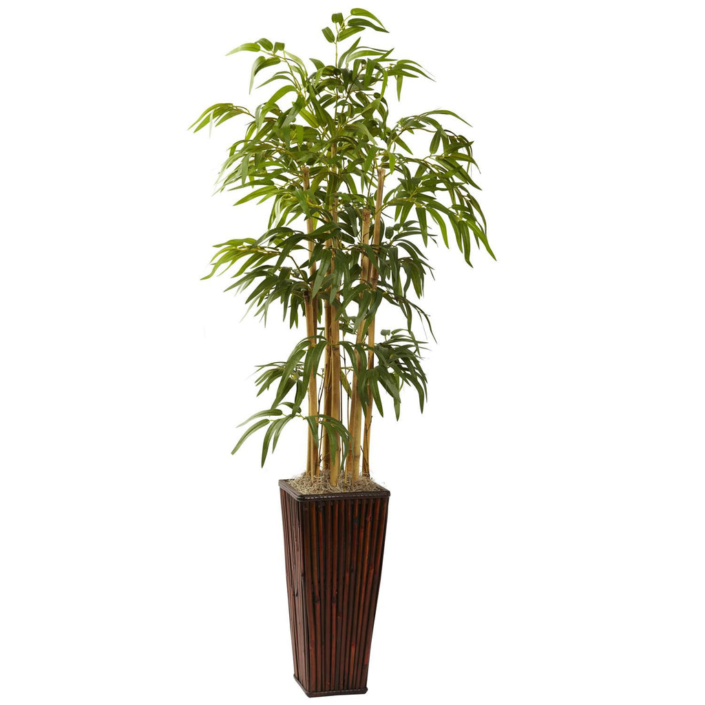 4' Bamboo w-Decorative Planter